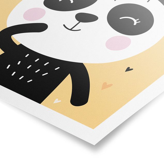 Poster animali Il panda più felice