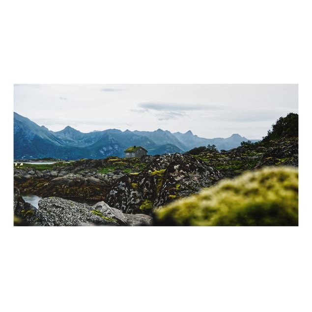 Quadri montagna Rifugio desolato in Norvegia