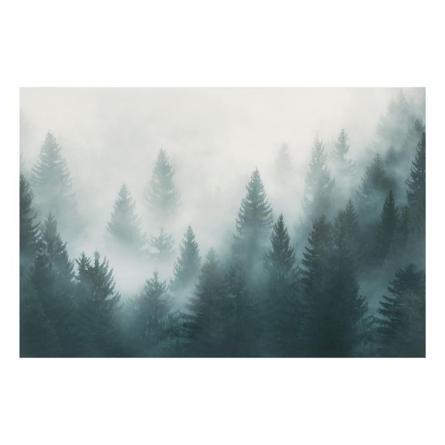 Paraschizzi in vetro - Coniferous Forest In Fog