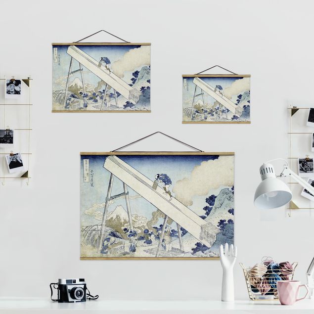 Riproduzioni quadri famosi Katsushika Hokusai - Sulle montagne di Totomi