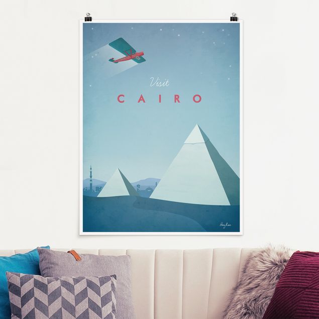 Poster vintage Poster di viaggio - Il Cairo
