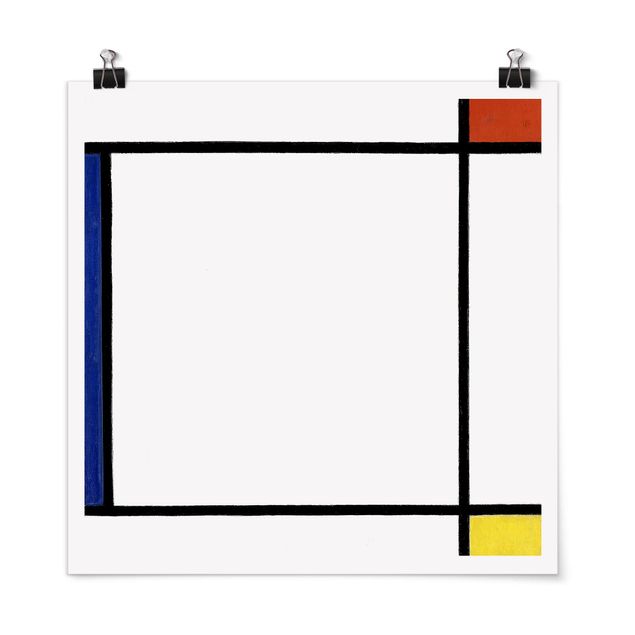 Impressionismo quadri Piet Mondrian - Composizione III con rosso, giallo e blu