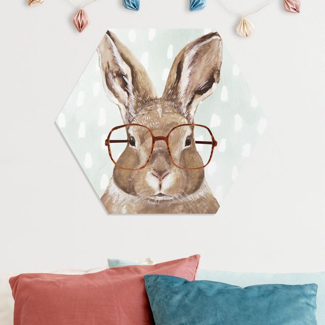 Quadri moderni   Animali con occhiali - Coniglio