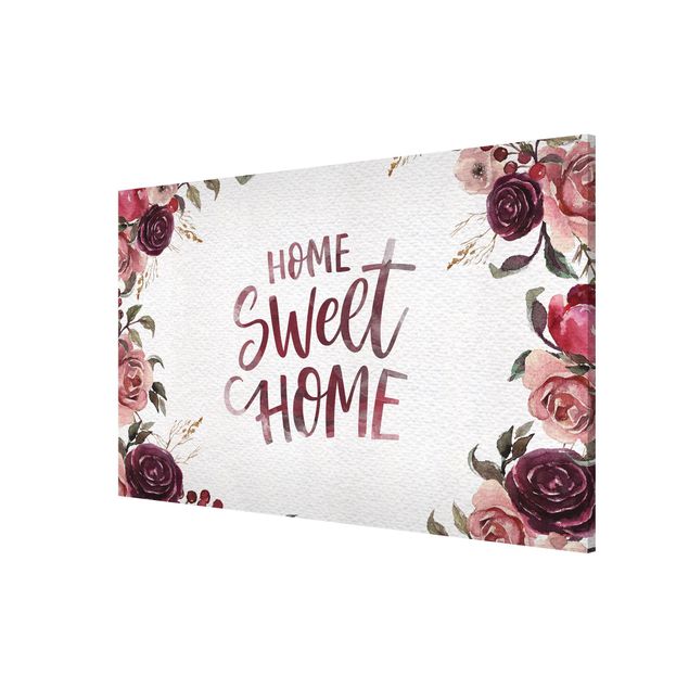 Quadro moderno Home Sweet Home acquerello su carta