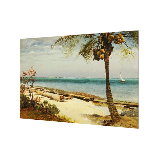 Paraschizzi con riproduzioni Albert Bierstadt - Costa tropicale