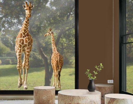 Decorazioni camera bambini Due giraffe