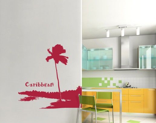 Autocolantes de parede palmeiras No.UL560 Carribean