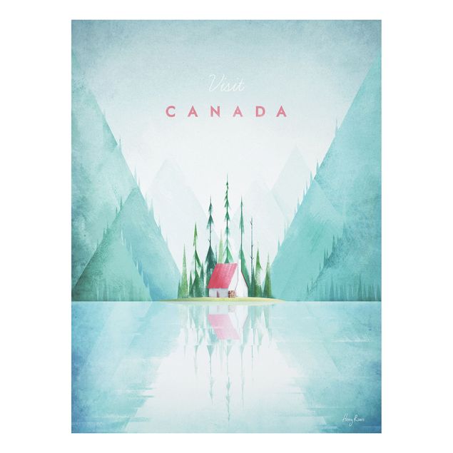 Quadri alberi Poster di viaggio - Canada