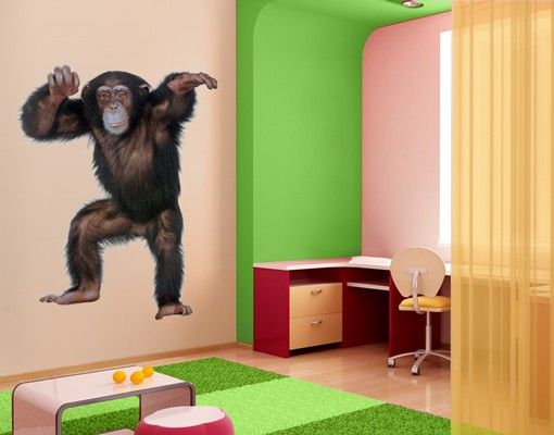 Decorazioni camera bambini N.291 Scimmia allegra
