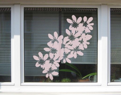 Adesivo per finestre - no.UL11 Flowers