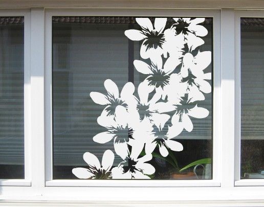 Adesivo per finestre - no.UL11 Flowers