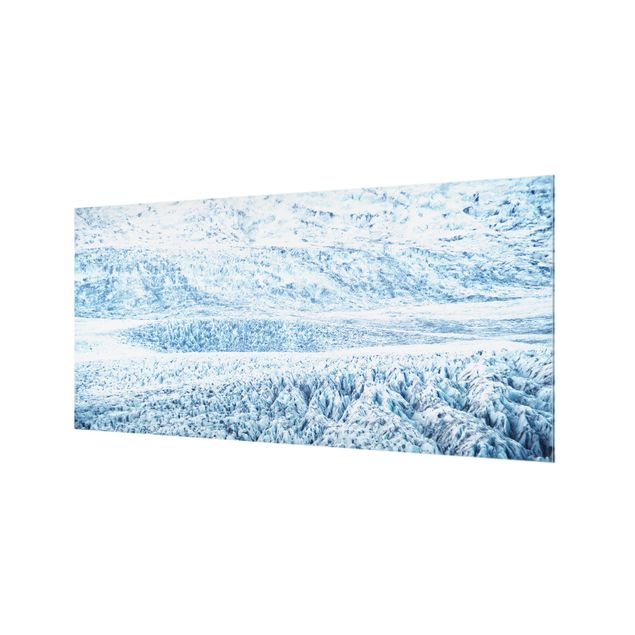 Paraschizzi in vetro - Fantasia glaciale islandese - Formato orizzontale 2:1
