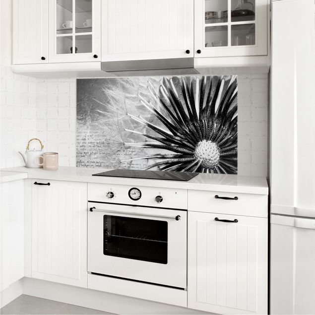 Decorazione cucina Soffione in bianco e nero