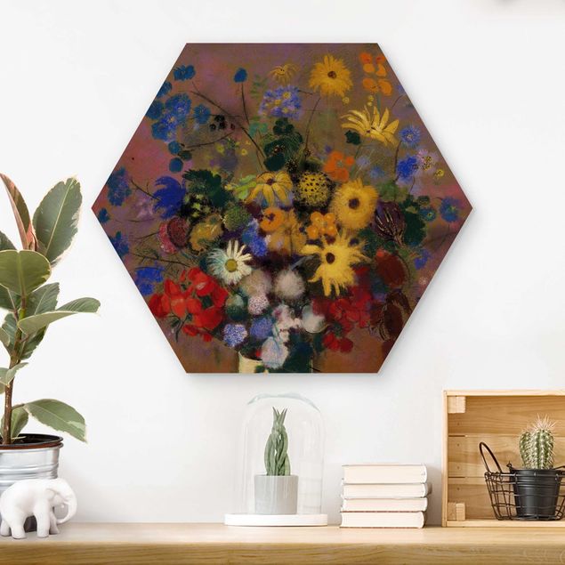 Correnti artistiche Odilon Redon - Vaso bianco con fiori