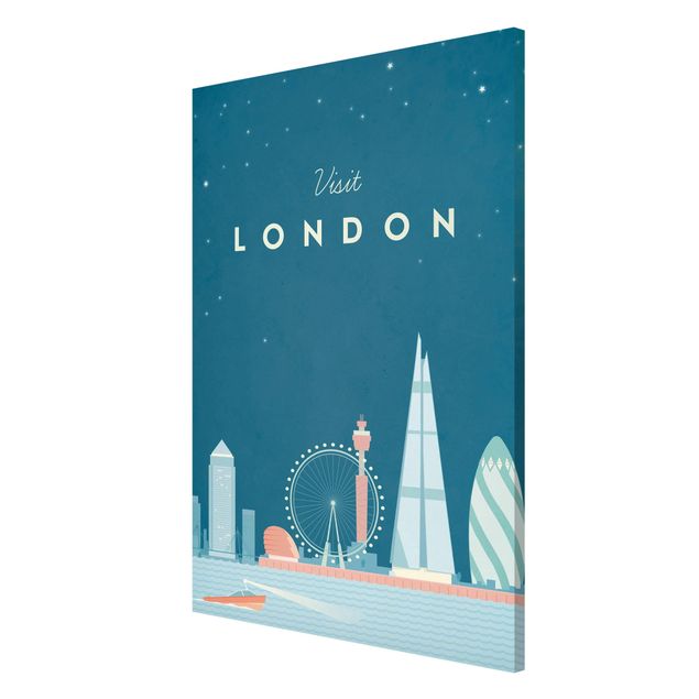Quadro vintage Poster di viaggio - Londra