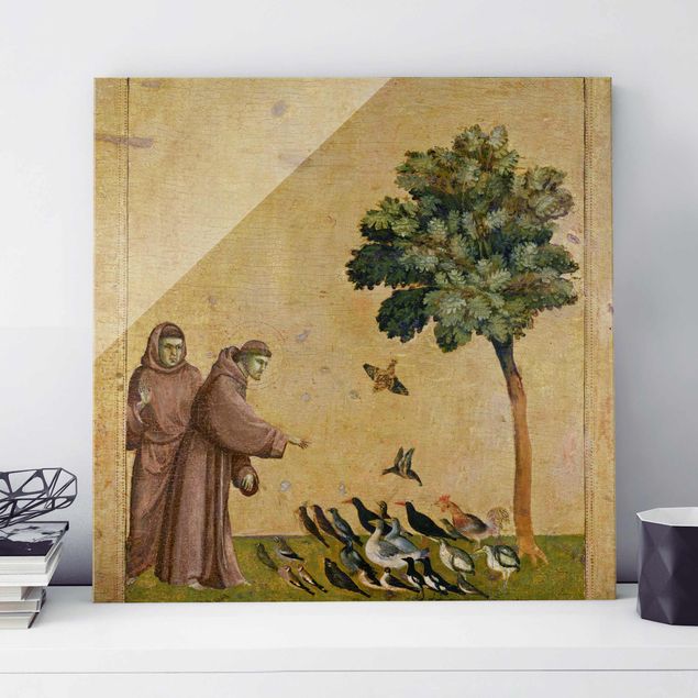 Riproduzioni Giotto di Bondone - San Francesco che si rivolge agli uccelli