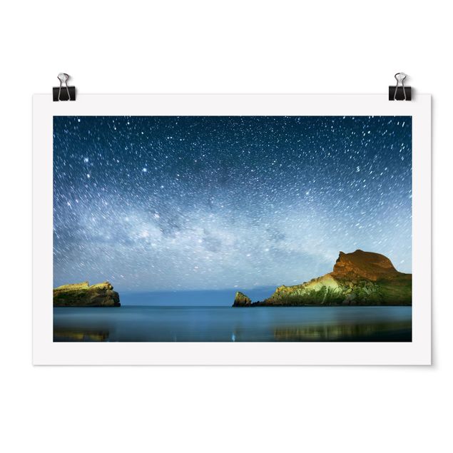 Poster spiaggia Cielo stellato
