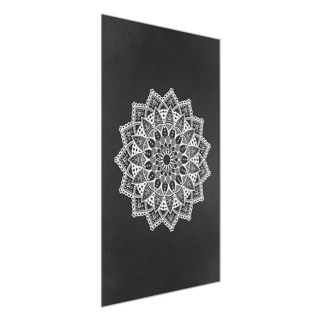 Quadri stampe Mandala Illustrazione Ornament Bianco Nero