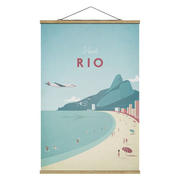 Quadro vintage Poster di viaggio - Rio De Janeiro