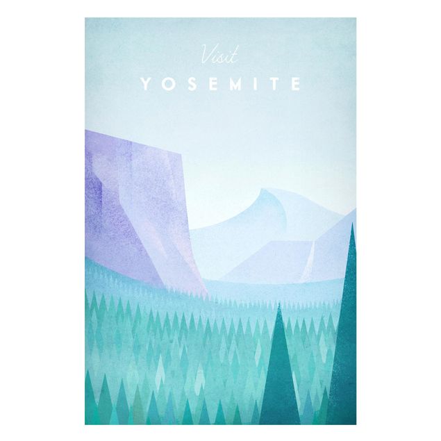 Quadri con alberi Poster di viaggio - Parco Yosemite