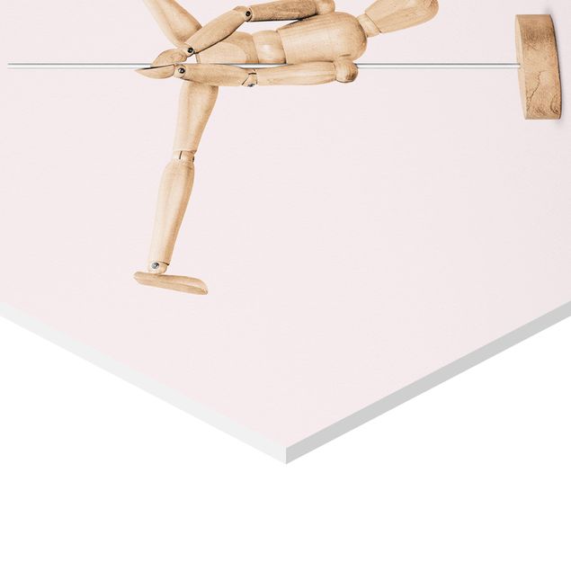 Esagono in forex - Pole Dance Con Figura legno