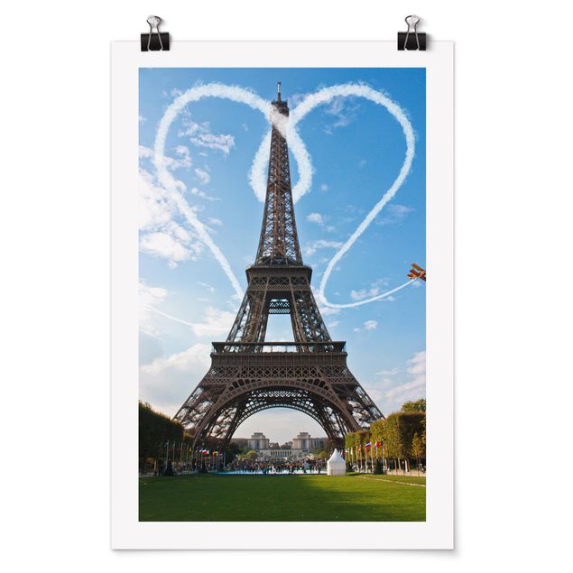 Quadro città Parigi - Città dell'amore