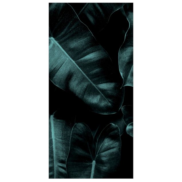 Tenda a pannello - Foglie della giungla verde scuro - 250x120cm
