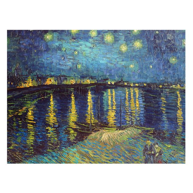 Puntinismo quadri famosi Vincent Van Gogh - Notte stellata sul Rodano