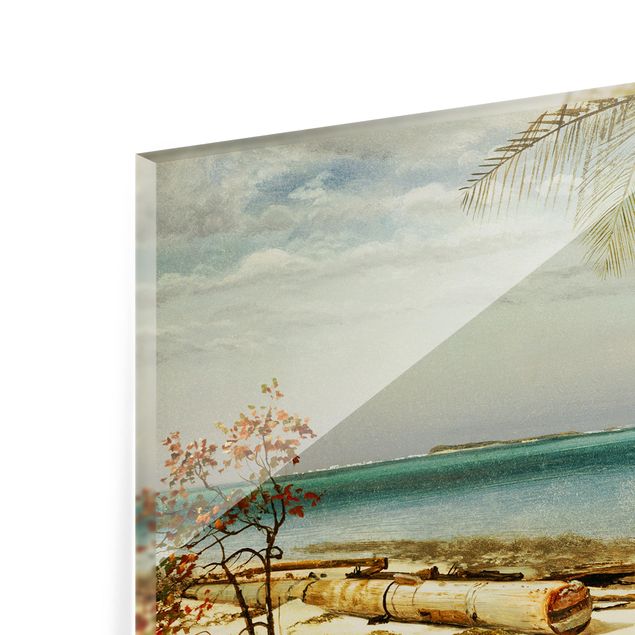 Paraschizzi con paesaggio Albert Bierstadt - Costa tropicale