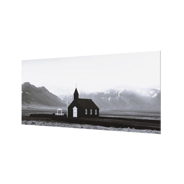 Paraschizzi in vetro - La chiesa nera - Formato orizzontale 2:1