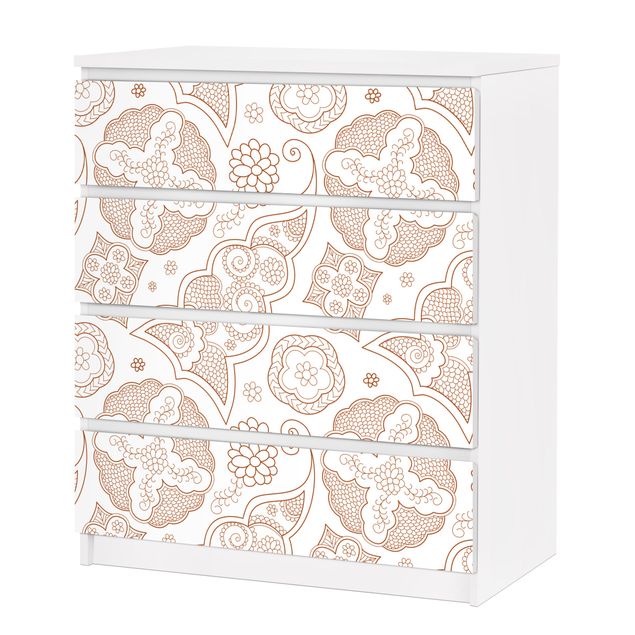 Carta adesiva per mobili IKEA - Malm Cassettiera 4xCassetti - Henna graphics