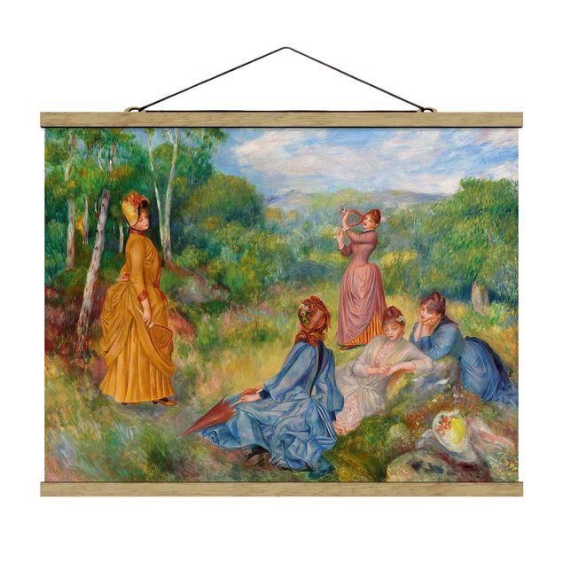 Quadro alberi Auguste Renoir - Giovani donne che giocano a badminton