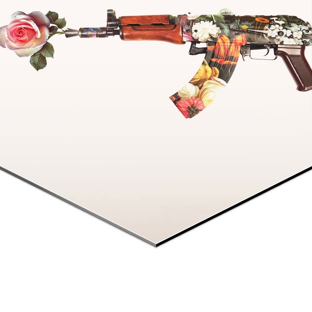 Stampe Pistole con bouquet