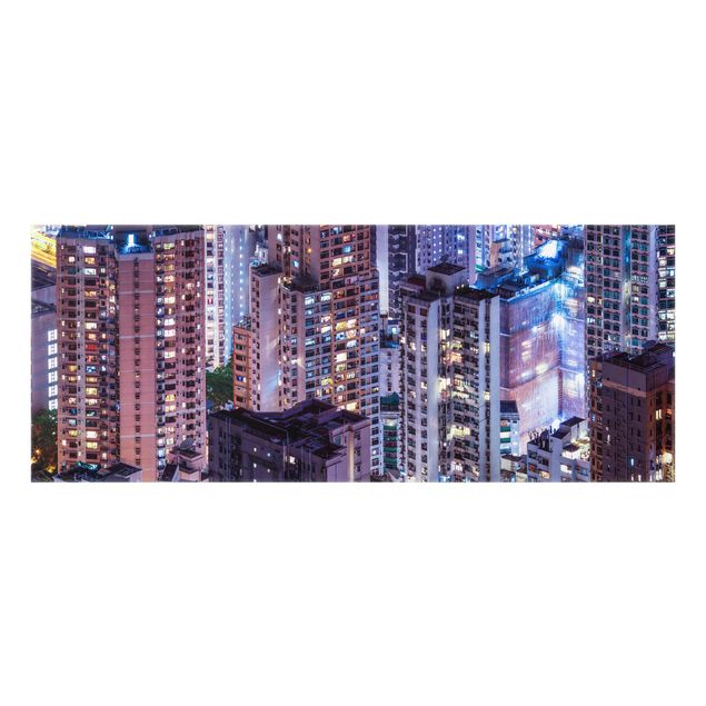 Paraschizzi in vetro - Mare di luci di Hong kong - Panorama 5:2