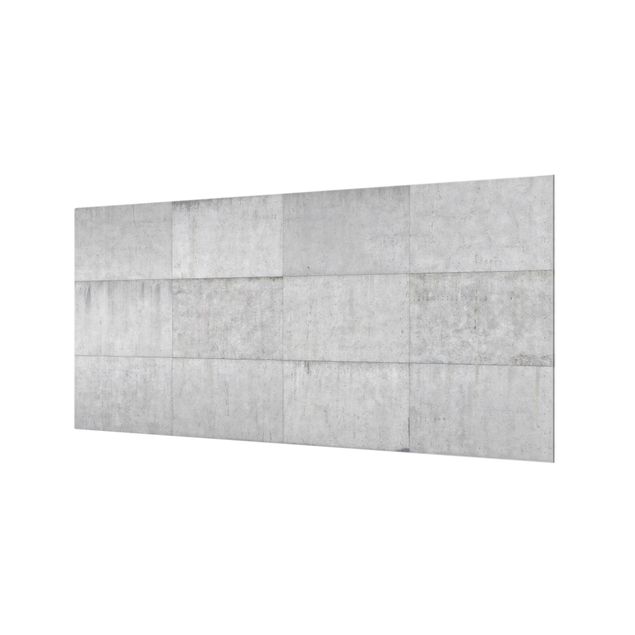 Paraschizzi in vetro - Concrete Tile Look Gray