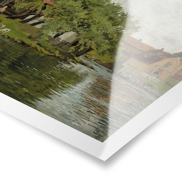 Quadri moderni per arredamento Edvard Munch - Scena sul fiume Akerselven