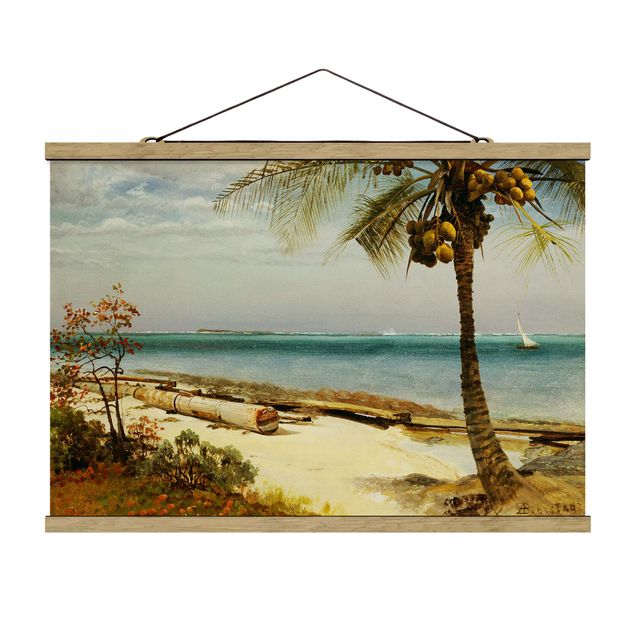 Quadri con paesaggio Albert Bierstadt - Costa tropicale
