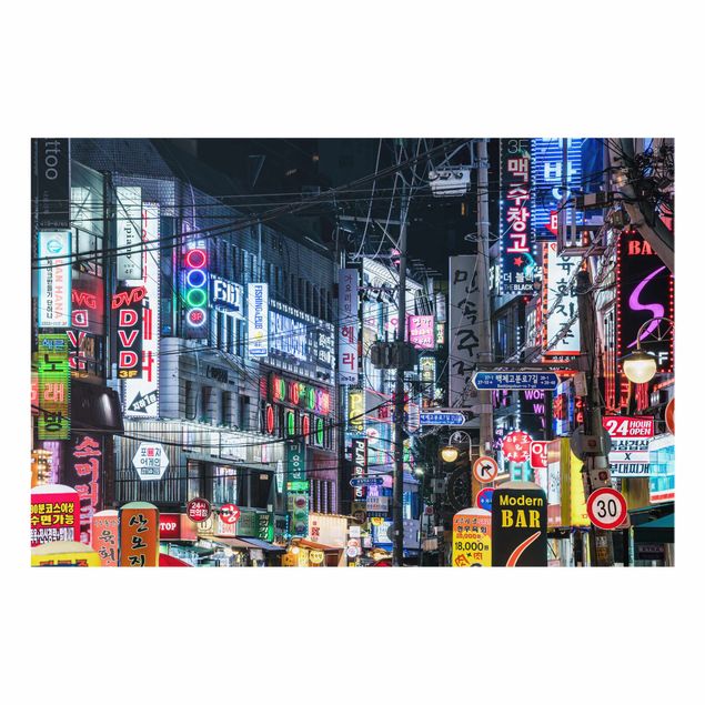 Paraschizzi in vetro - Nightlife di Seul - Formato orizzontale 3:2