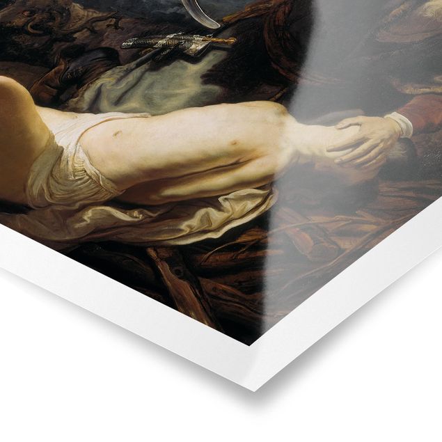 Riproduzioni quadri Rembrandt van Rijn - L'angelo impedisce il sacrificio di Isacco