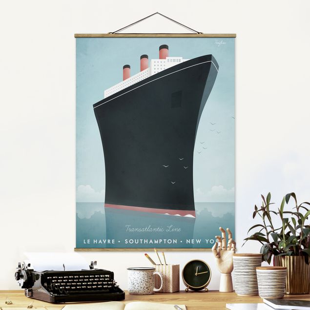 Quadro mare Poster di viaggio - Nave da crociera