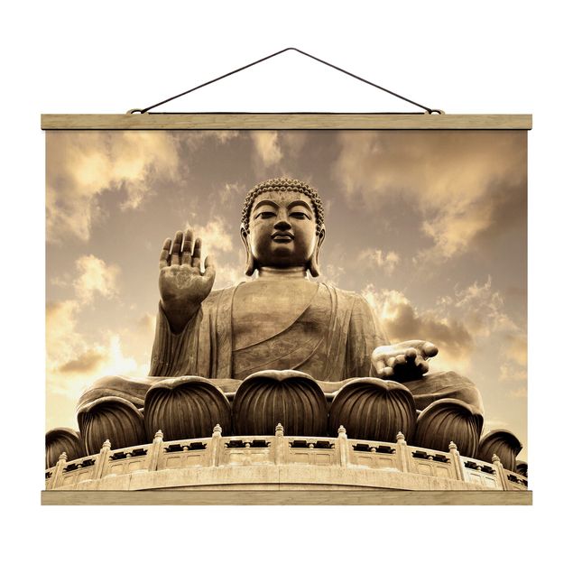Stampe Grande Buddha in seppia