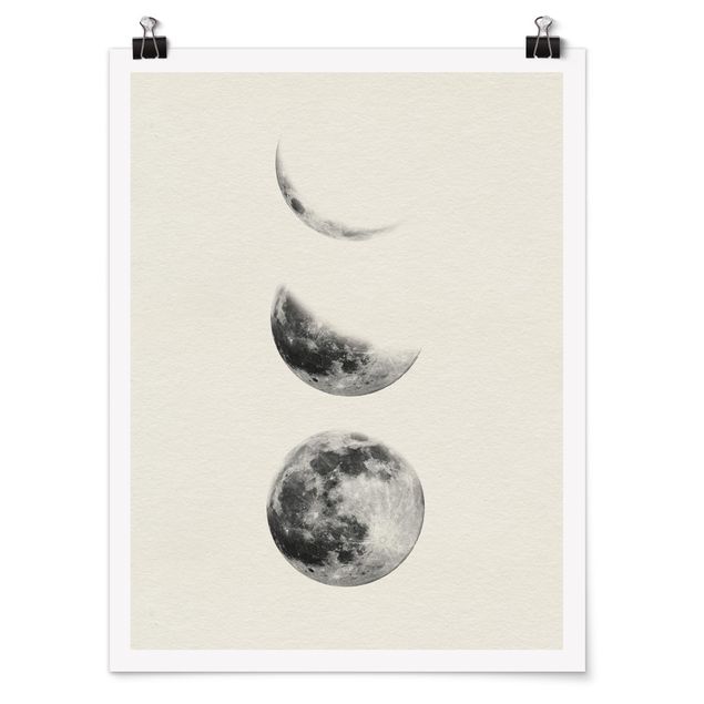 Quadri grigi Tre lune