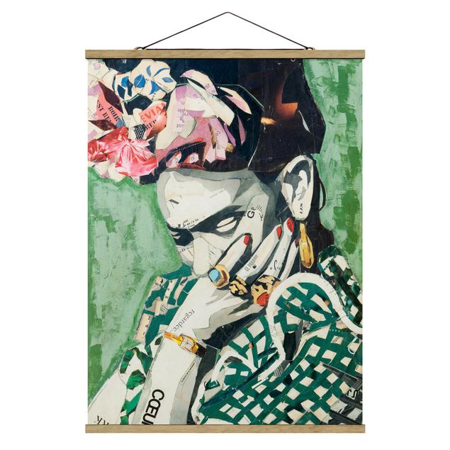 Ritratto quadro Frida Kahlo - Collage n.3