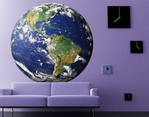 Planisfero da parete adesivo N.823 La Terra