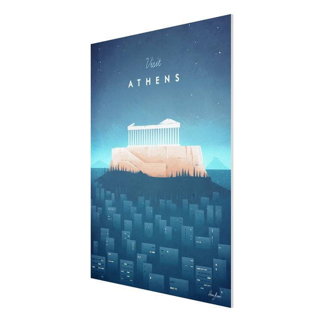 Quadri skyline  Poster di viaggio - Atene