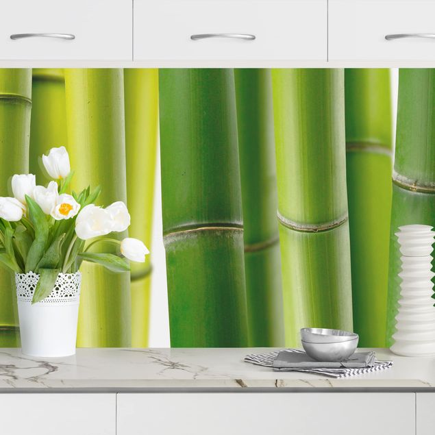Rivestimenti per cucina con paesaggio Piante di bambù II