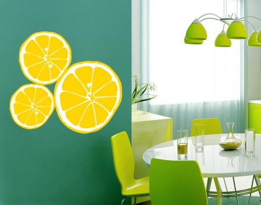 Autocolantes de parede legumes e frutas No.UL610 Limoni