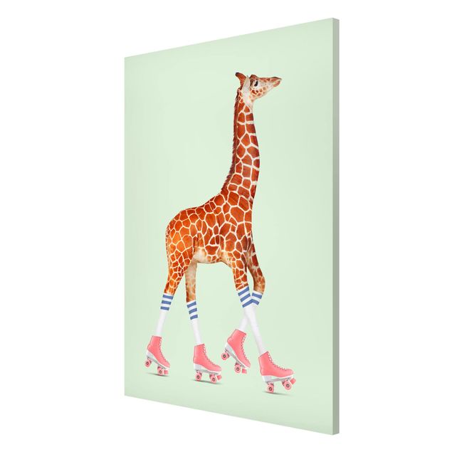 Quadri moderni   Giraffa con pattini a rotelle