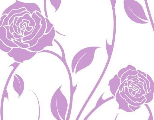 Adesivi murali fiori No.IS74 viticcio di rosa