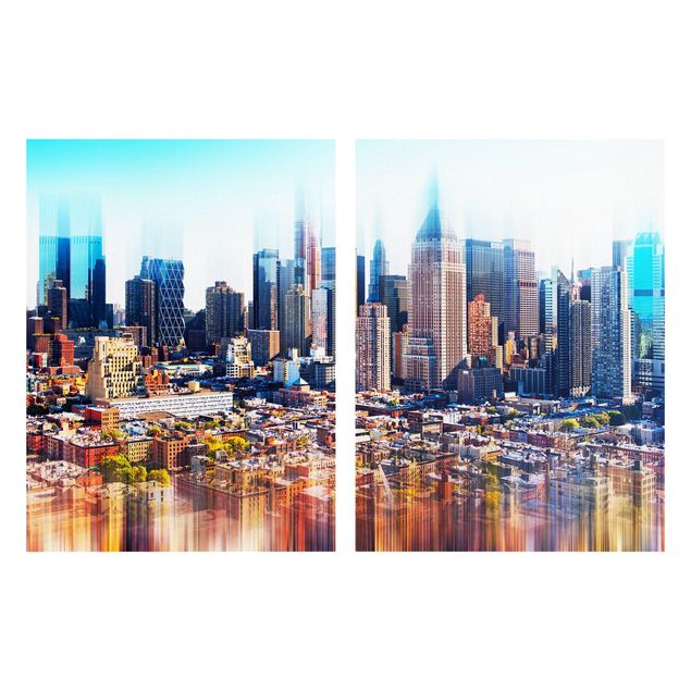 Quadri città Skyline di Manhattan tratto urbano